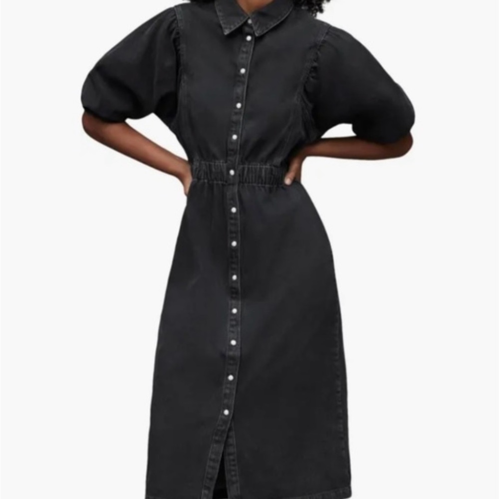 All Saints Denim Maxi Dress